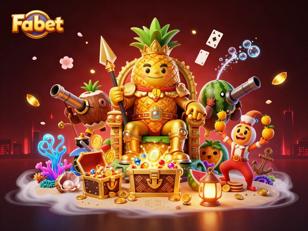 Experience Fa bet with vibrant casino elements and dynamic 3D illustrations depicting gaming action.