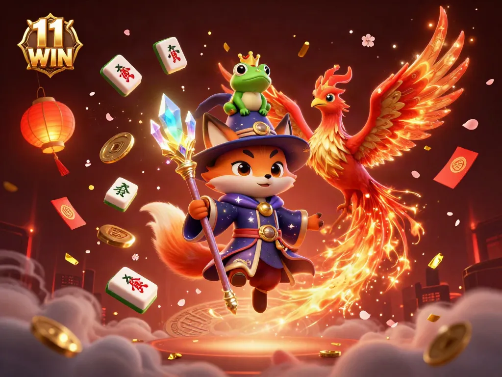 Experience thrilling adventures with 11 WIN as the wizard fox conjures excitement in an enchanting casino.