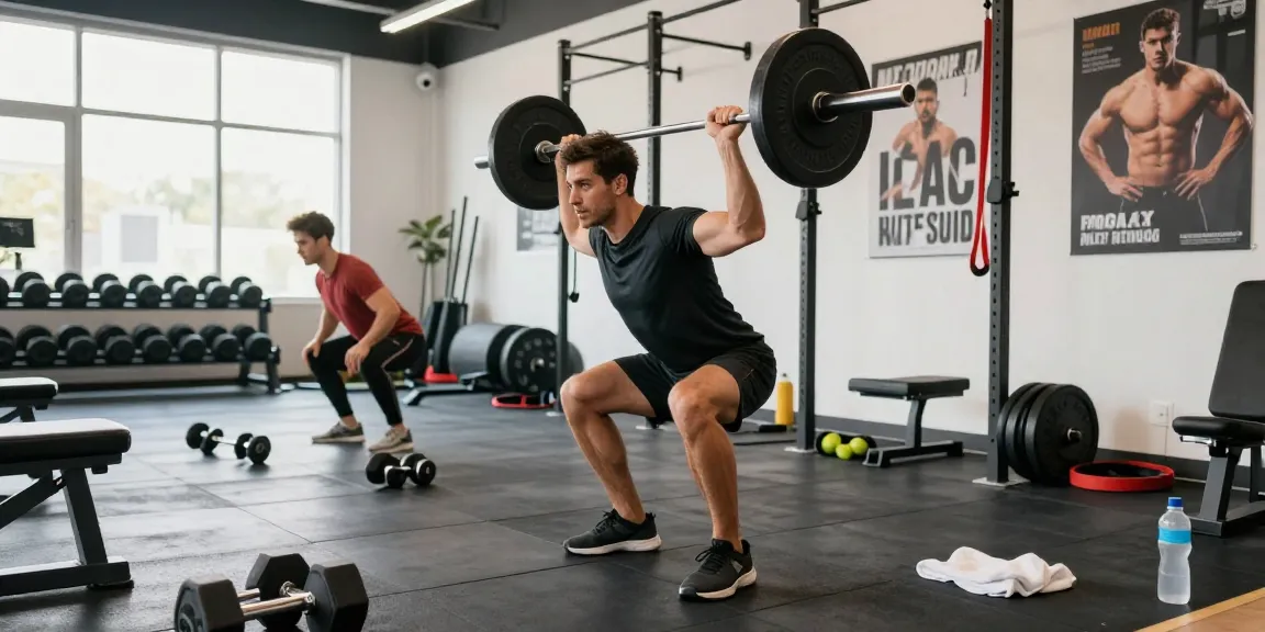 Akra Labs Steroid Shop - Fitnessenthusiast hebt Gewichte in einem modernen Fitnessstudio.