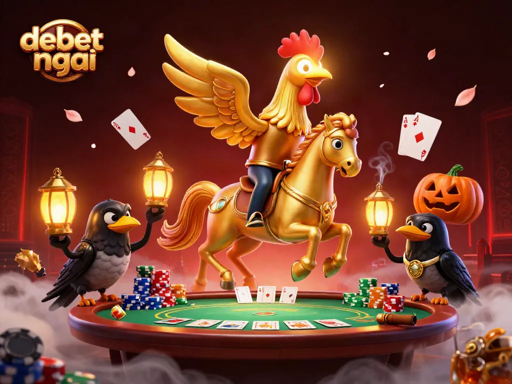 Experience debet mới at an incredible midnight casino scene with vibrant gaming elements.